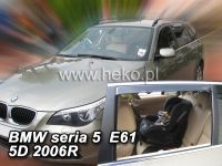 Protiprůvanové plexi, ofuky oken BMW serie 5 E61 5D 2004R (+zadní) combi