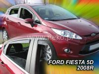 Plexi, ofuky Ford Fiesta 5D 2008 =>, přední + zadní