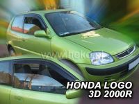 Protiprůvanové plexi, ofuky oken Honda Logo 3D 96-2001r, 2ks predné