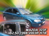 Plexi, ofuky bočních skel Mazda 323F BJ 5D 1998 => 2003 htb, přední + zadní HDT