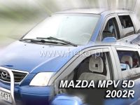 Protiprůvanové plexi, ofuky oken Mazda MPV 5D 2001R =&gt;, 4ks predné+zadné