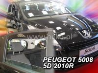 Protiprůvanové plexi, ofuky oken Peugeot 5008 5D 2010r =&gt;, 4ks predné+zadné