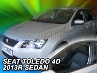 Protiprůvanové plexi, ofuky oken Seat Toledo IV 4D 2013r =>, 2ks predné HDT