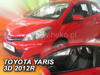 Protiprůvanové plexi, ofuky oken Toyota Yaris 3D 09.2011r =>, 2ks predné