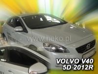 Protiprůvanové plexi, ofuky oken Volvo V40 5D 2012r =>, 2ks predné HDT