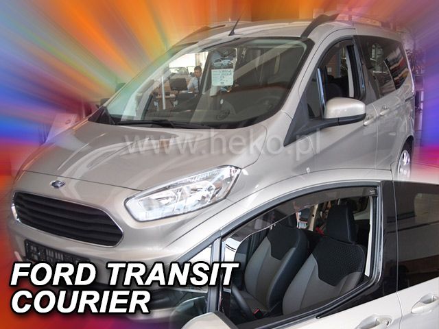 Protiprůvanové plexi, ofuky oken Ford Transit Courier 2/4D 2013r =>, 2ks predné HDT