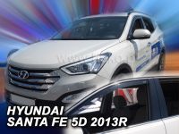 Protiprůvanové plexi, ofuky oken Hyundai Santa FE III 5D 2012r =>, 2ks predné HDT