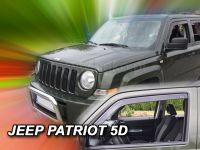 Protiprůvanové plexi, ofuky oken Jeep Patriot 5D 2006r =>, 2ks predné