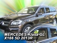 Protiprůvanové plexi, ofuky oken Mercedes GL X166 5D 2013R =&gt;, 4ks predné+zadné