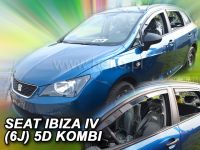 Protiprůvanové plexi, ofuky oken Seat Ibiza IV 6J 5D 2008r => combi, 4ks predné+zadné HDT