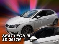 Plexi, ofuky Seat Leon III 3D 2013r =>, 2ks přední HDT
