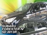 Plexi, deflektory bočných skiel Subaru Forester IV 2013r =>, 4ks přesní+zadní