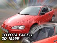 Protiprůvanové plexi, ofuky oken Toyota Paseo 3D 91-1999r, 2ks přední