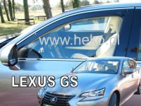Protiprůvanové plexi, ofuky oken Lexus GS 250 4D 2016r =>, 2ks predné HDT