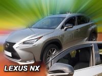 Protiprůvanové plexi, ofuky oken Lexus NX 5D 2014r =>, 2ks predné