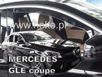 Protiprůvanové plexi, ofuky oken Mercedes GLE C292 5D 2016r =&gt; coupe, 2ks predné
