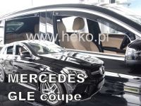 Protiprůvanové plexi, ofuky oken Mercedes GLE C292 5D 2016R =&gt;, 4ks predné+zadné
