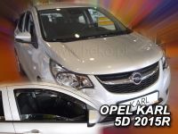 Protiprůvanové plexi, ofuky oken Opel Karl 5D 2015r =>, 2ks predné HDT