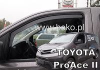Protiprůvanové plexi, ofuky oken Toyota ProAce 2016r =>, 2ks predné HDT
