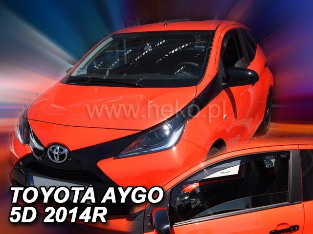 Plexi, deflektory bočných skiel Toyota Aygo II 5D 2014r => HDT
