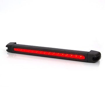 Svetlo brzdové LED 12V s červeným sklom W28 Was (Poland)