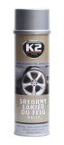 K2 SILVER Lacquer FOR WHEELS RALLY 500 ml - strieborný lak na kolesá, ochrana proti kor, L332