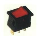 Prepínač kolískový hranatý malý, čierny 20x15 mm, 6687