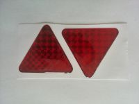 Odrazka trojuholník červená Poloplast, samolepiaca