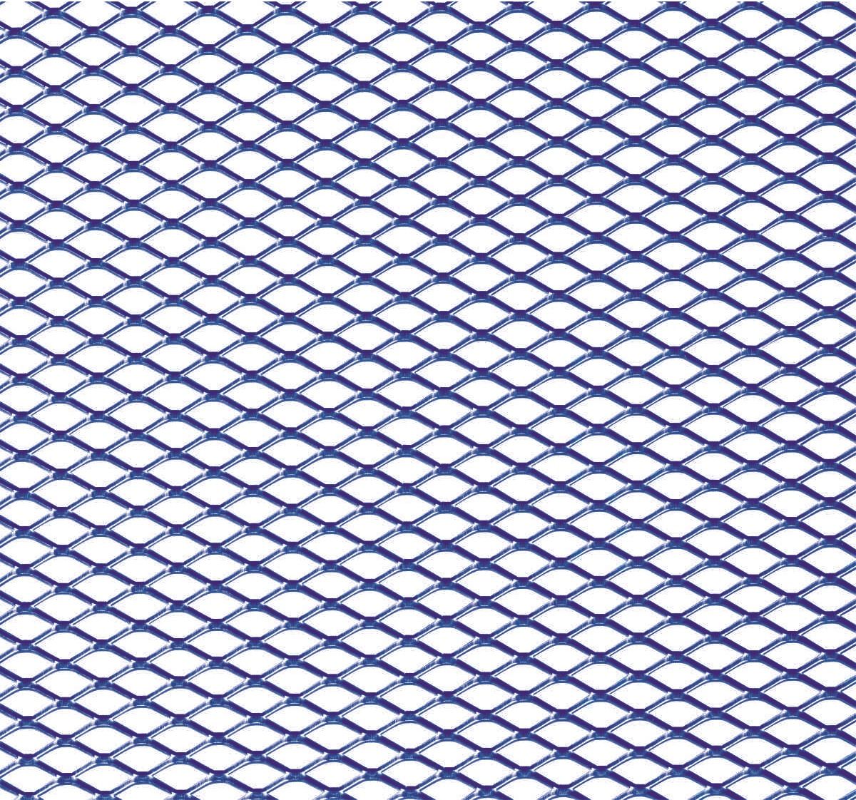 Hliníková mriežka modrá (Ťahokov) rozmer 100x25 cm HEKO
