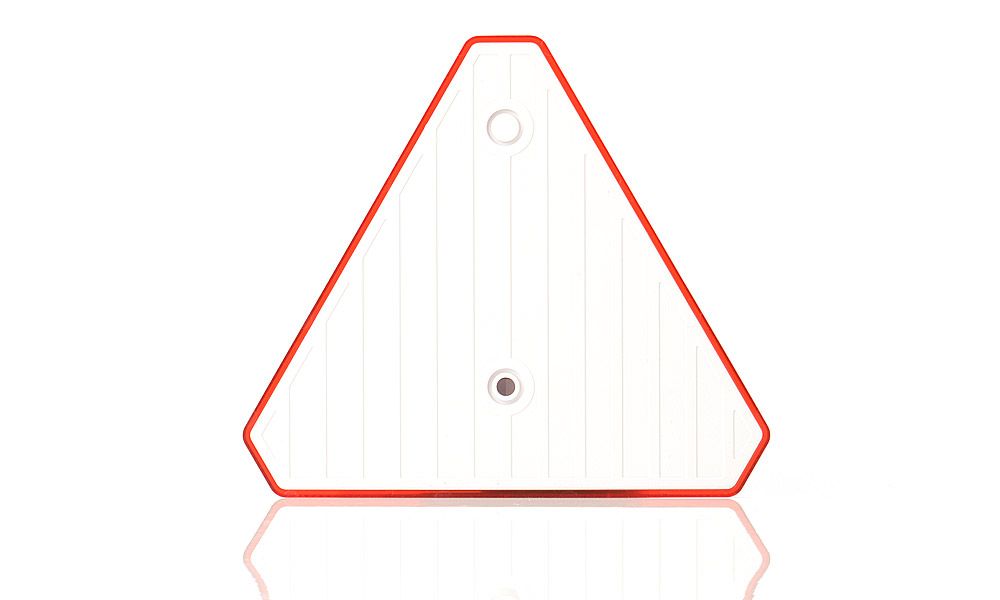 Odrazka trojuholník 12,5cm s dierami Was (Poland)