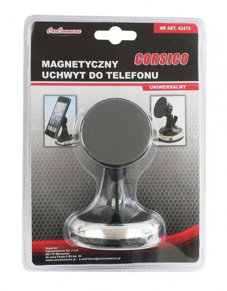 Magnetický držiak mobilu s prísavkou na sklo, 42479 CARCOMMERCE (POLAND)
