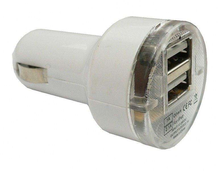 Zástrčka s 2x USB výstupom, 12 / 24V, (1A + 2,1 A), 42018 CARCOMMERCE (POLAND)
