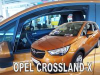 Protiprievanové plexi, deflektory okien Opel Crossland X 5D 2017r => predné