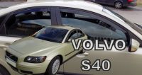 Protiprůvanové plexi, ofuky oken Volvo S40 sedan 4D 2004r =&gt;, 4ks predné + zadné