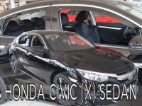 Protiprůvanové plexi, ofuky oken Honda Civic sedan 5D 2017r => predné+zadné
