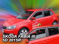 Plexi, ofuky Škoda Fabie III 5D 2014r => htb, combi, přdní +zadní HDT