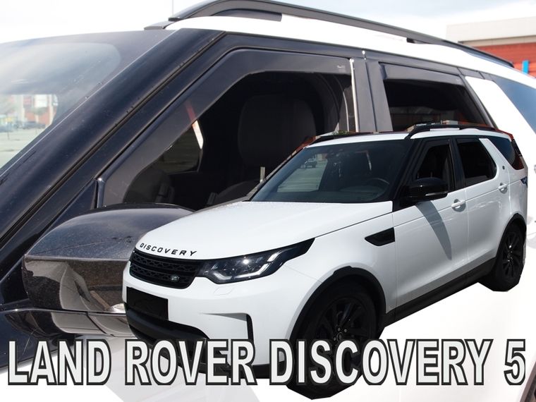Protiprůvanové plexi, ofuky oken Land Rover Discovery IV 5D 2017r =>, 4ks predné + zadné HDT