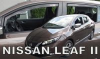 Protiprůvanové plexi, ofuky oken Nissan Leaf 5D 2017r =&gt;, 4ks predné + zadné