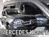 Protiprůvanové plexi, ofuky oken Mercedes Benz X 4D 2017r =>, 4ks predné + zadné