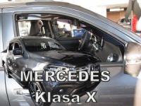 Protiprůvanové plexi, ofuky oken Mercedes X 4D 2017r =>, 2ks predné HDT