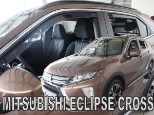 Protiprůvanové plexi, ofuky oken Mitsubishi Eclipse Cross 5D 2018r =>, 4ks predné + zadné HDT