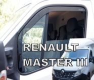 Protiprůvanové plexi, ofuky oken Renault Master 2010r =&gt; dlouhé předné