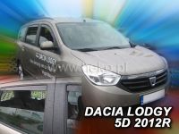 Plexi, ofuky bočních skel Dacia Lodgy 5D 2012 =>, přední + zadní HDT