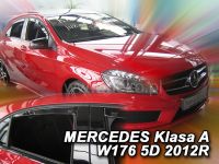 Plexi, ofuky Mercedes A W176 5D 2012 => sada 4ks přední + zadní HDT