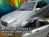 Plexi, ofuky MERCEDES C sedan, W203, 5D, 00-2007r, přední + zadní HDT