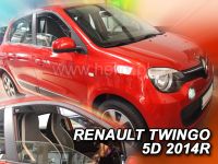 Plexi, ofuky Renault Twingo 5D 2014r =>, 2ks přední HDT