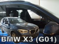 Plexi, deflektory bočných skiel BMW X3 G01 5D 2017r =>, přední