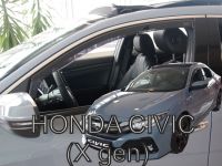 Protiprůvanové plexi, ofuky oken Honda Civic 5D 2017r =>, predné 