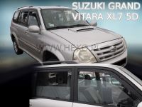 Plexi, deflektory bočných skiel Suzuki Grand Vitara 5D XL7 98-2005r, 4ks přední+zadní HDT