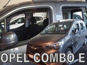 Protiprievanové plexi, deflektory okien Opel Combo E 2018r =>, 4ks přední + zadní HDT